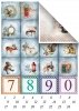 Satz von Scrapbooking-Papieren - wunderbare Weihnachtszeit*Conjunto de papeles de scrapbooking - Maravilloso tiempo de Navidad*Набор бумаг для скрапбукинга - Замечательное Рождество